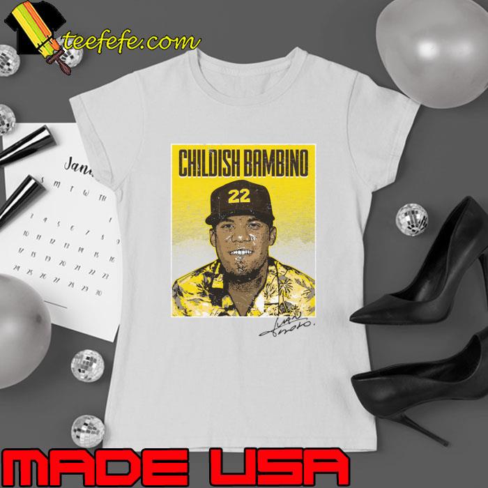 Juan Soto San Diego Childish Bambino Signatue T-Shirt Ladies tee Juan Soto San Diego Childish Bambino Signatue T-Shirt Ladies tee