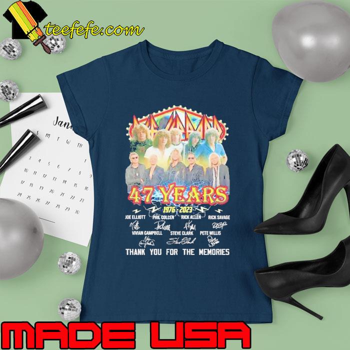 Led Zep 47 years 1976 2023 thank you for the memories signature s Ladies tee Led Zep 47 years 1976 2023 thank you for the memories signature s Ladies tee