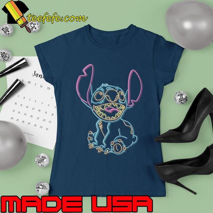 Lilo & Stitch Neon Stitch s Ladies tee Lilo & Stitch Neon Stitch s Ladies tee
