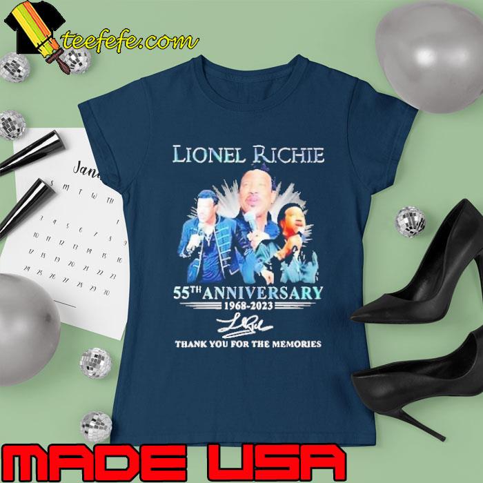 Lionel richie 55th anniversary thank you for the memories signature s Ladies tee Lionel richie 55th anniversary thank you for the memories signature s Ladies tee