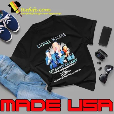 Lionel richie 55th anniversary thank you for the memories signature shirt