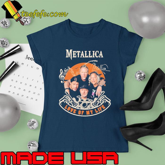 Love My Life Metallica signature vintage s Ladies tee Love My Life Metallica signature vintage s Ladies tee