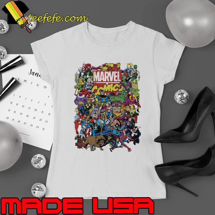 Marvel Hero Epic Collage Shirt Ladies tee Marvel Hero Epic Collage Shirt Ladies tee