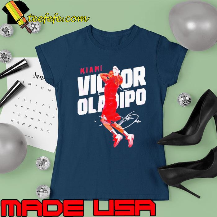 MiamI heat victor oladipo slam dunk signature s Ladies tee MiamI heat victor oladipo slam dunk signature s Ladies tee
