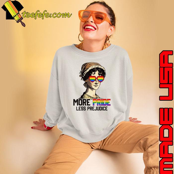More Pride Less Prejudice Lgbt Gay Proud Ally Pride Month Women Sunglasses T-Shirt