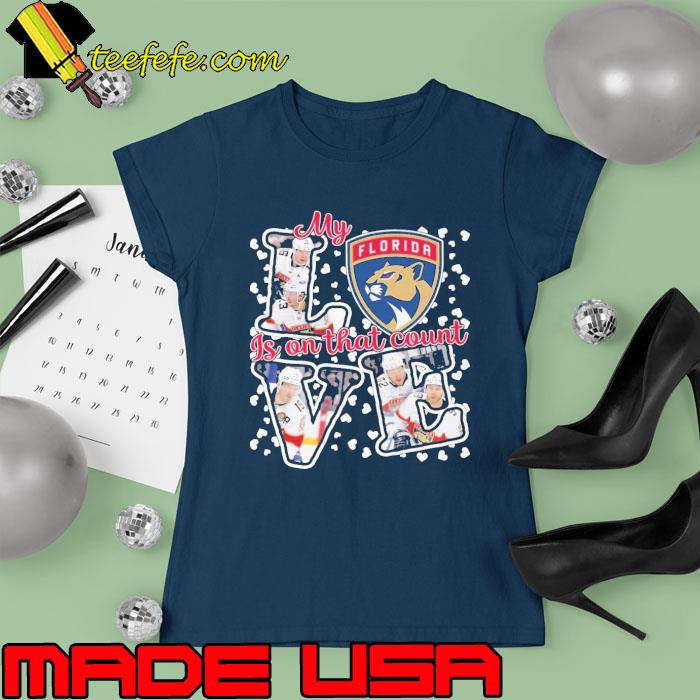 My is on that count love florida panther s Ladies tee My is on that count love florida panther s Ladies tee