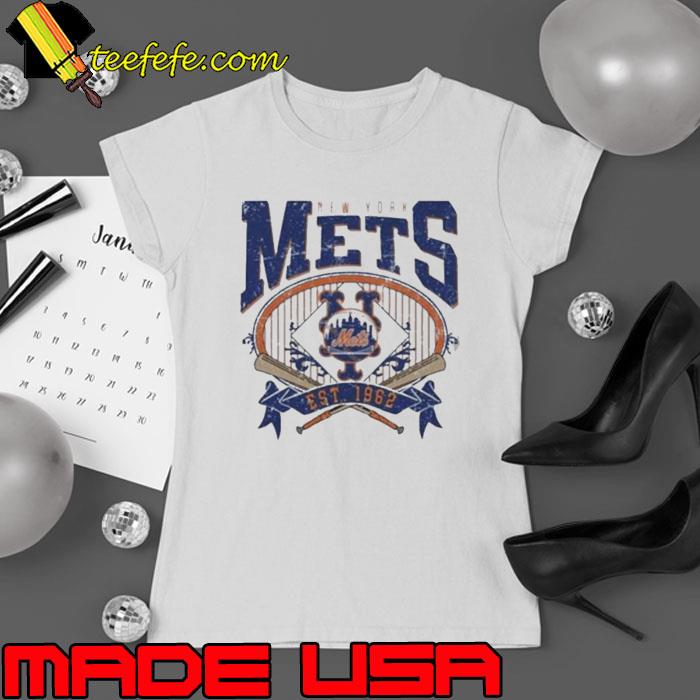 New york mets est 1962 vintage baseball s Ladies tee New york mets est 1962 vintage baseball s Ladies tee
