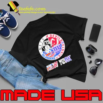 New York Nets New Jersey Devils New York Giants New York Islanders New York City 2023 Logo shirt