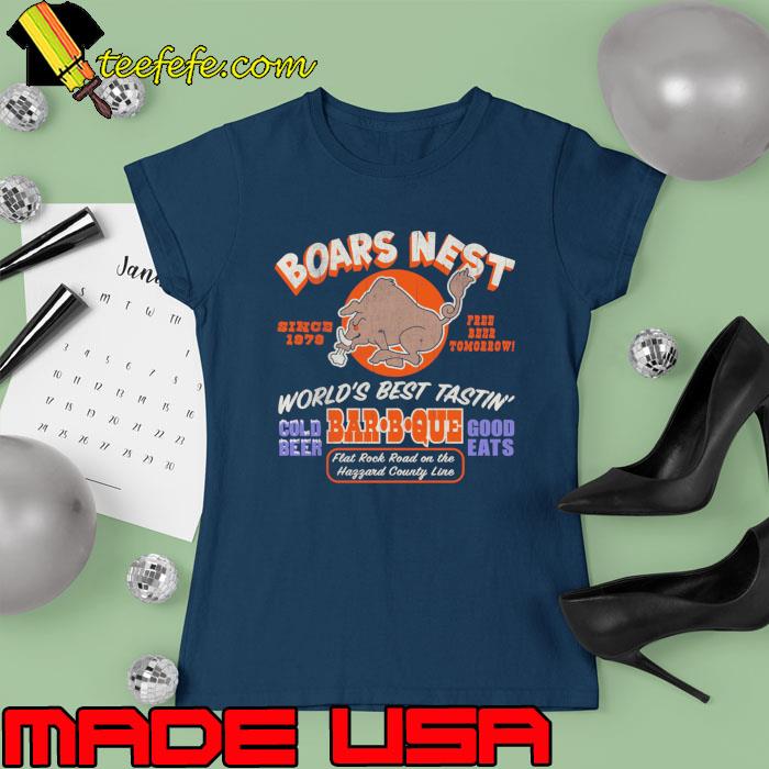 Nice boars Nest Since 1979 Bar B Que World's Best Tastin' T-Shirt Ladies tee Nice boars Nest Since 1979 Bar B Que World's Best Tastin' T-Shirt Ladies tee