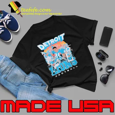 Nice detroit lions football signature sunset shirt