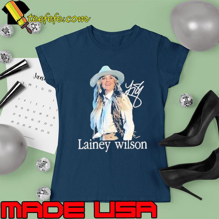 Nice lainey wilson signature s Ladies tee Nice lainey wilson signature s Ladies tee