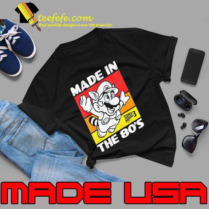 Nintendo Super Mario 3 Made In The 80's Retro s Unisex Nintendo Super Mario 3 Made In The 80's Retro s Unisex