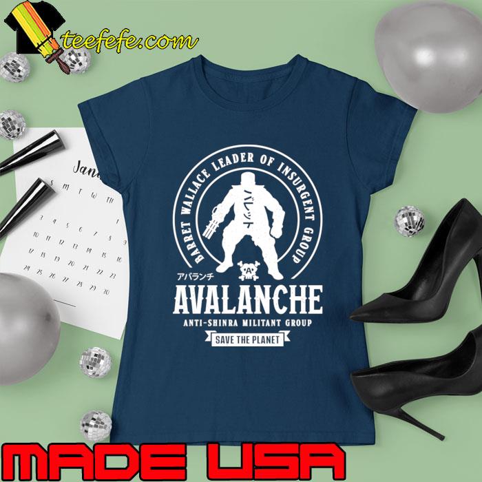 Official barret Wallace Avalanche Emblem T-Shirt Ladies tee Official barret Wallace Avalanche Emblem T-Shirt Ladies tee