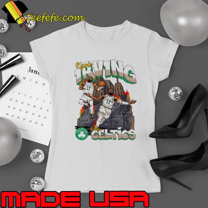 Official kyrie Irving Boston Celtics fire cartoon s Ladies tee Official kyrie Irving Boston Celtics fire cartoon s Ladies tee
