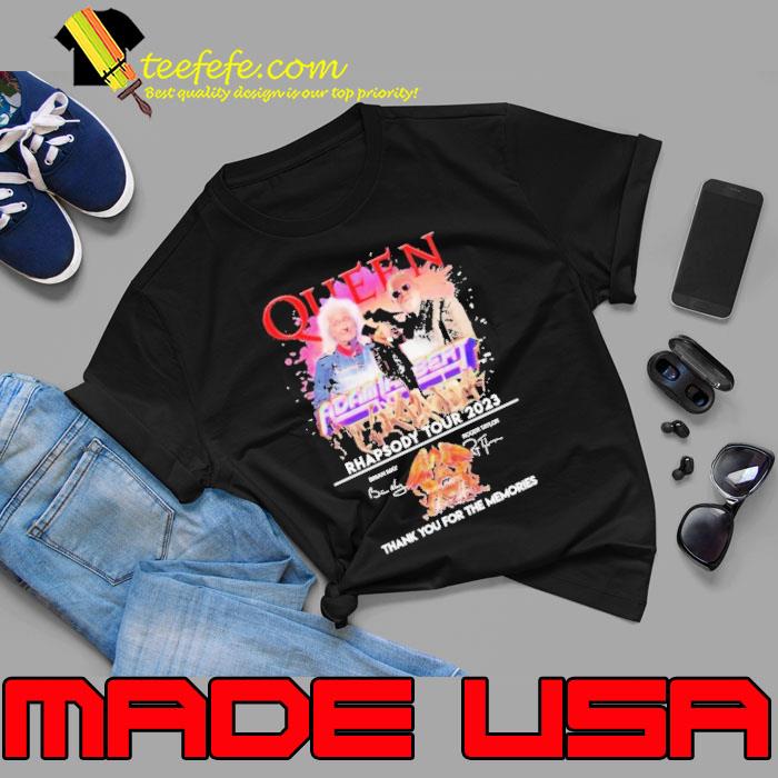 Official queen rhapsody tour 2023 thank you for the memories signature shirt