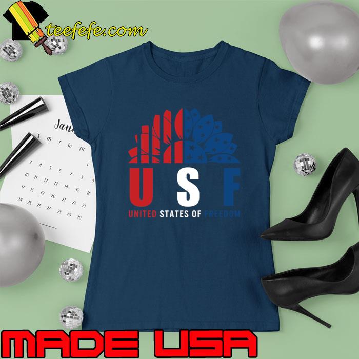 Official united states of freedom sunflower 4th of july usa flag T-Shirt Ladies tee Official united states of freedom sunflower 4th of july usa flag T-Shirt Ladies tee