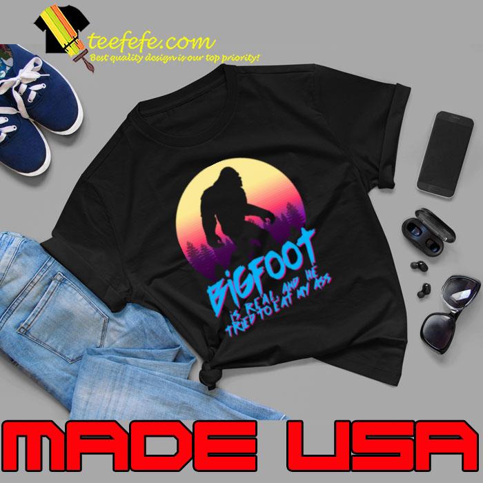 Original bigfoot Is Real & He Tried To Eat My Ass Vintage T-Shirt Unisex Original bigfoot Is Real & He Tried To Eat My Ass Vintage T-Shirt Unisex