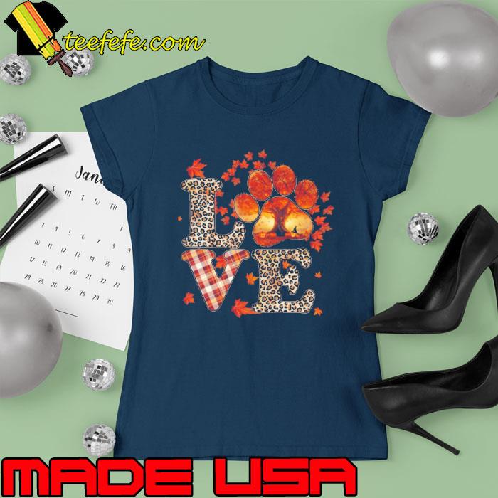Original love Letter Fall Autumn Leopard s Ladies tee Original love Letter Fall Autumn Leopard s Ladies tee