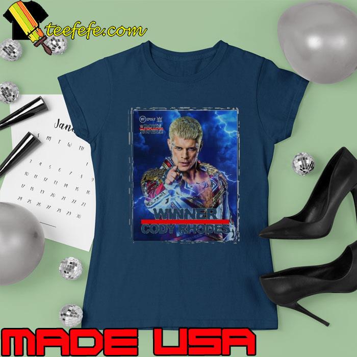 Original wWE Royal Rumble The American Nightmare Cody Rhodes Is Winner Shirt Ladies tee Original wWE Royal Rumble The American Nightmare Cody Rhodes Is Winner Shirt Ladies tee