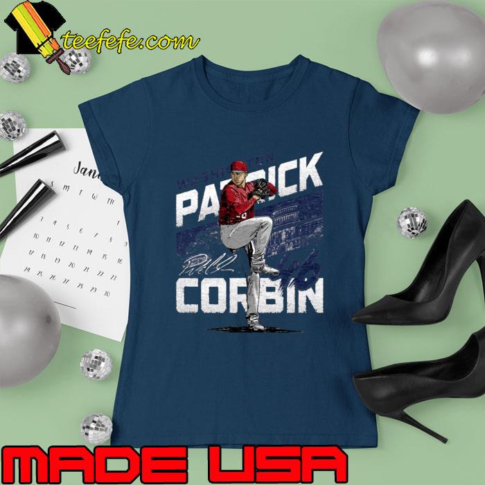 Patrick Corbin Washington City Name Signature T-Shirt Ladies tee Patrick Corbin Washington City Name Signature T-Shirt Ladies tee