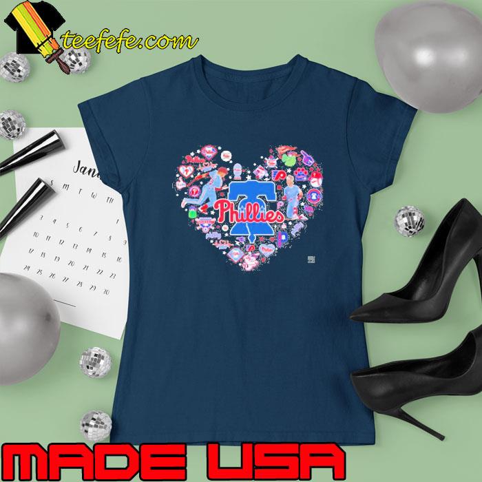Philadelphia phillies bohm icons heart s Ladies tee Philadelphia phillies bohm icons heart s Ladies tee