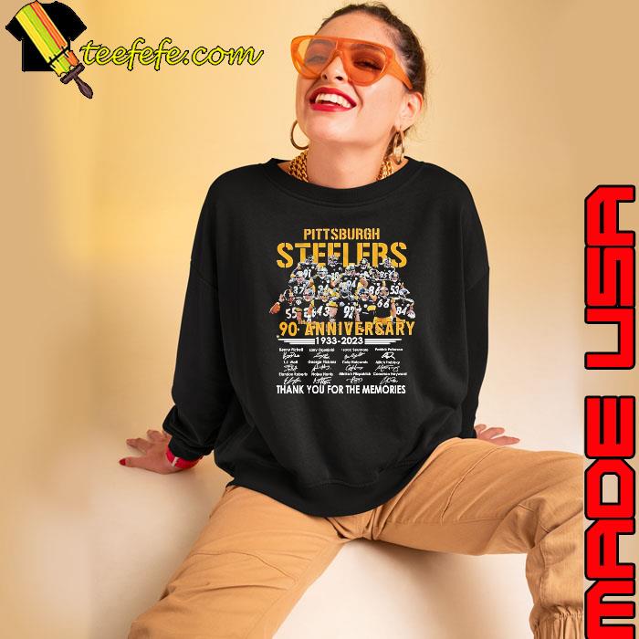 Design pittsburgh Steelers 90th anniversary 1933-2023 thank you