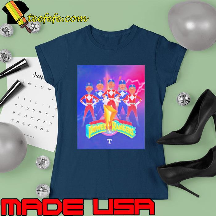 Power Rangers Texas Rangers s Ladies tee Power Rangers Texas Rangers s Ladies tee