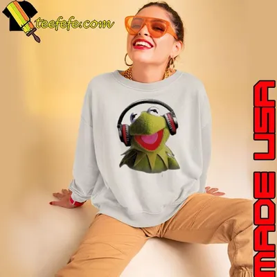Premium disney Muppet Babies Kermit Headphones Shirt