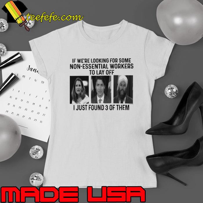 Premium we're looking for some non-essential workers just found 3 people s Ladies tee Premium we're looking for some non-essential workers just found 3 people s Ladies tee