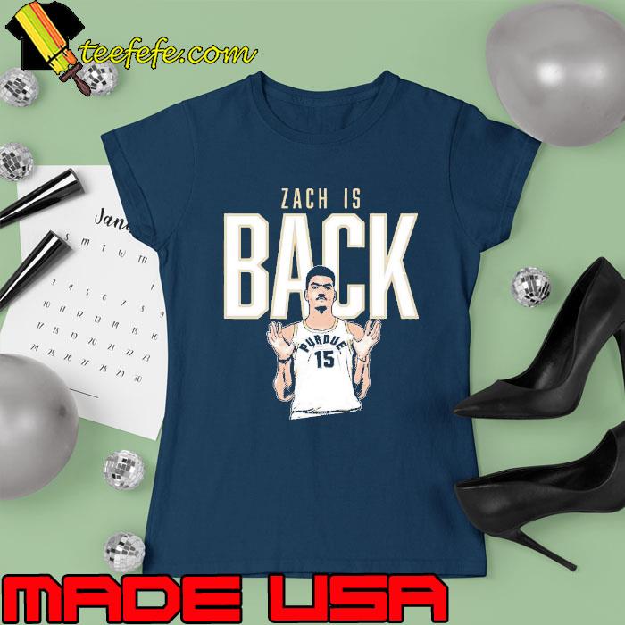 Purdue nil store zach edey zach is back s Ladies tee Purdue nil store zach edey zach is back s Ladies tee