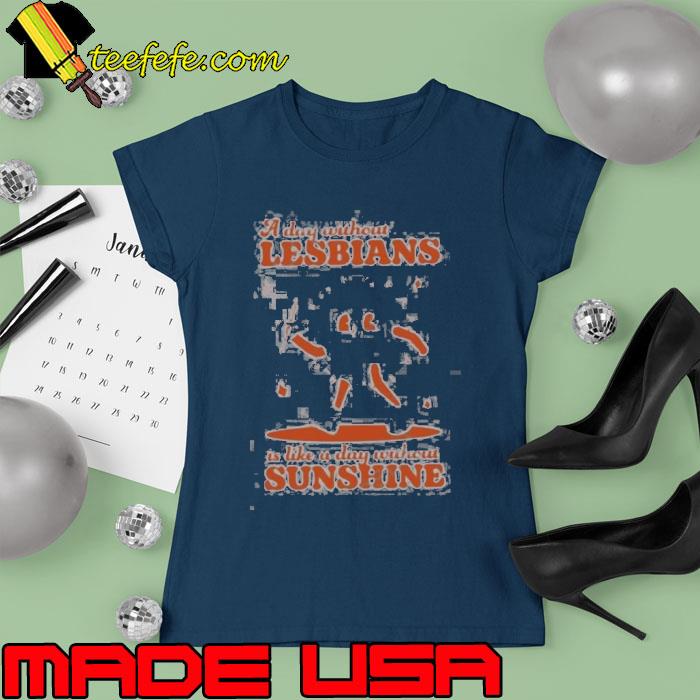 Rainbowandco merch a day without lesbians is like a day without sunshine d s Ladies tee Rainbowandco merch a day without lesbians is like a day without sunshine d s Ladies tee