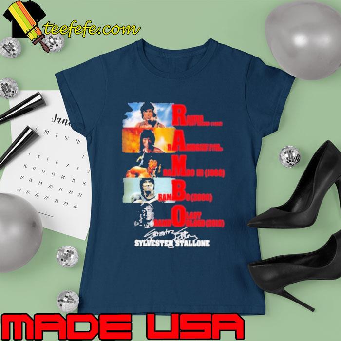 Rambo sylvester stallone signature s Ladies tee Rambo sylvester stallone signature s Ladies tee