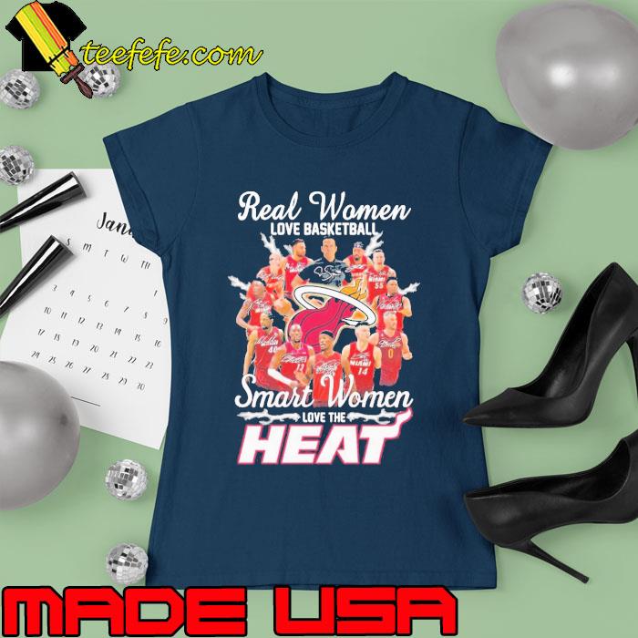 Real Women Love Basketball Smart Women Love The Miami Heat 2023 signatures Shirt Ladies tee Real Women Love Basketball Smart Women Love The Miami Heat 2023 signatures Shirt Ladies tee