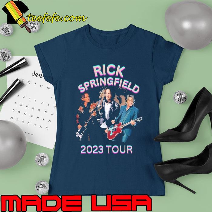 Rick springfield 2023 tour s Ladies tee Rick springfield 2023 tour s Ladies tee