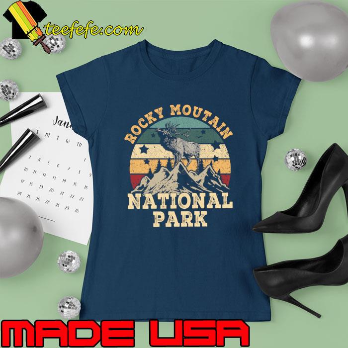 Rocky Mountain National Park Colorado Moose Hike Outdoors T-Shirt Ladies tee Rocky Mountain National Park Colorado Moose Hike Outdoors T-Shirt Ladies tee