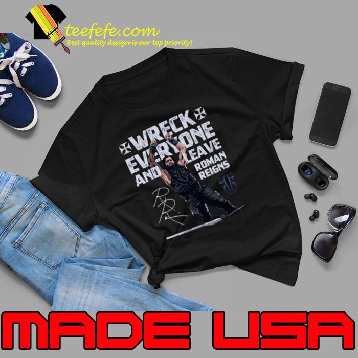 Roman Reigns Wreck Signature T-Shirt