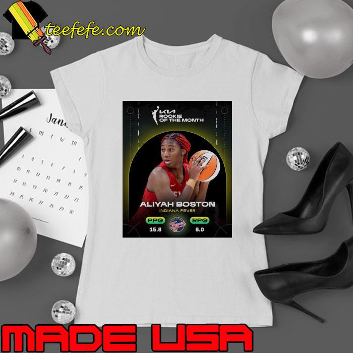 Rookie of the month aliyah boston indiana fever s Ladies tee Rookie of the month aliyah boston indiana fever s Ladies tee