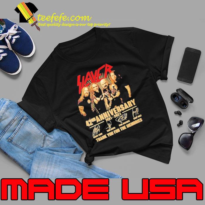 Slayer 42nd anniversary 1981 2023 thank you for the memories signature s Unisex Slayer 42nd anniversary 1981 2023 thank you for the memories signature s Unisex