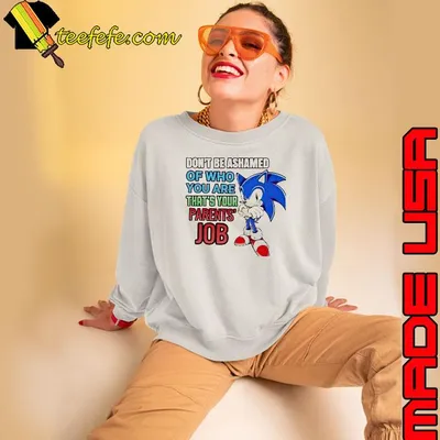 Sonic don’t be ashamed of who you are that’s your parents job shirt