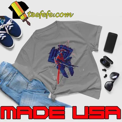 Spider-man 2099 glitch across the spider-verse avenger superhero shirt
