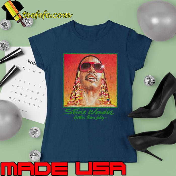 Stevie Wonder Ter Than July Album T-Shirt Ladies tee Stevie Wonder Ter Than July Album T-Shirt Ladies tee