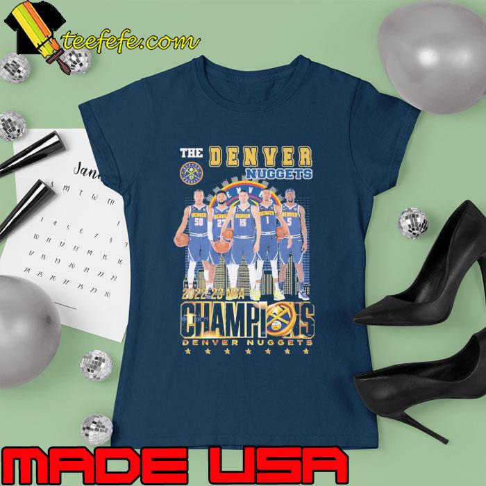 The denver nuggets 2022 2023 NBA champions s Ladies tee The denver nuggets 2022 2023 NBA champions s Ladies tee