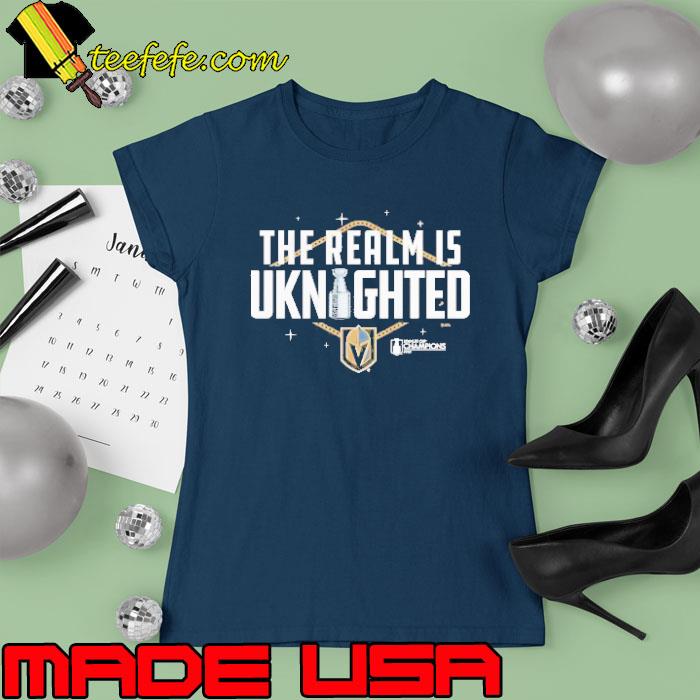 The Realm is Uknighted Golden Knights 2023 s Ladies tee The Realm is Uknighted Golden Knights 2023 s Ladies tee