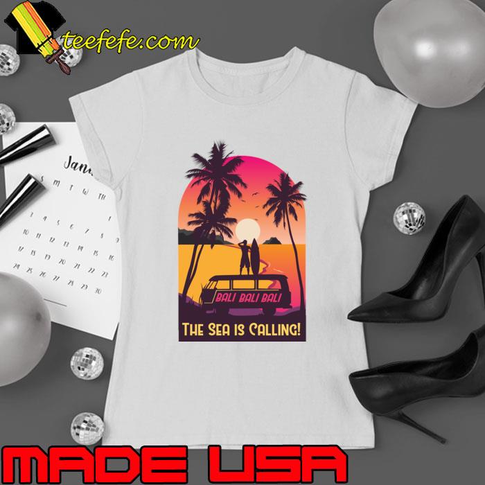 The See Is Calling Sunset Vaporwave Summer Vibes Hawaii Aloha T-Shirt Ladies tee The See Is Calling Sunset Vaporwave Summer Vibes Hawaii Aloha T-Shirt Ladies tee