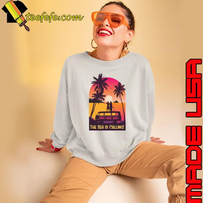 The See Is Calling Sunset Vaporwave Summer Vibes Hawaii Aloha T-Shirt