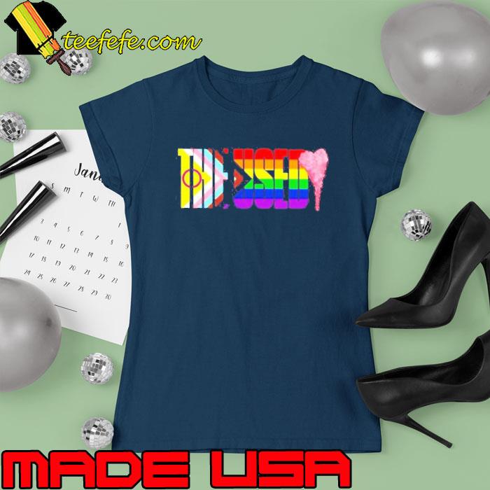 The used pinky swear pride LGBT s Ladies tee The used pinky swear pride LGBT s Ladies tee