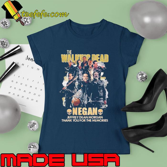 The walking dead negan dean morgan thank you for the memories signature s Ladies tee The walking dead negan dean morgan thank you for the memories signature s Ladies tee