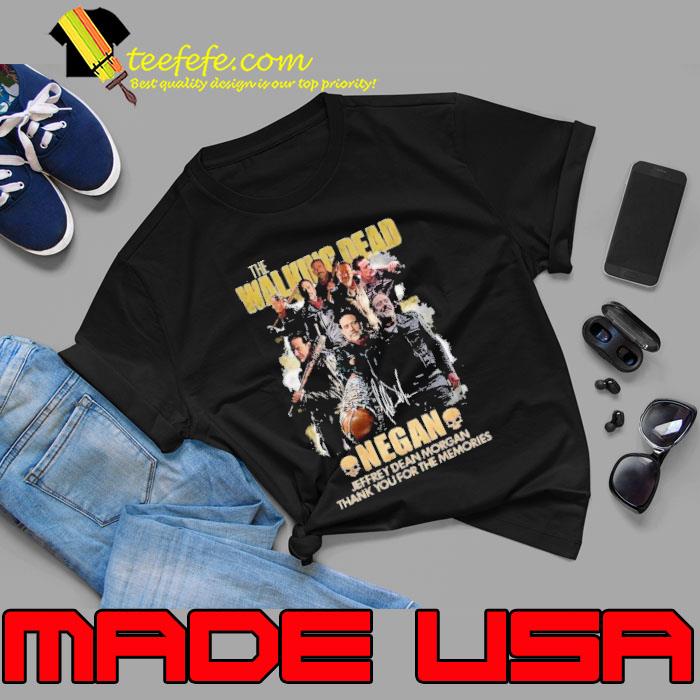 The walking dead negan dean morgan thank you for the memories signature shirt The walking dead negan dean morgan thank you for the memories signature shirt