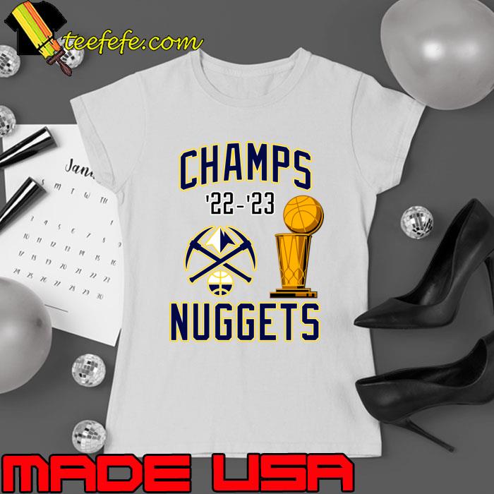 Top champs 2023 Denver Nuggets Cup T-Shirt Ladies tee Top champs 2023 Denver Nuggets Cup T-Shirt Ladies tee