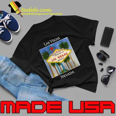 Top las Vegas Neveda Fabulous Sign T-Shirt